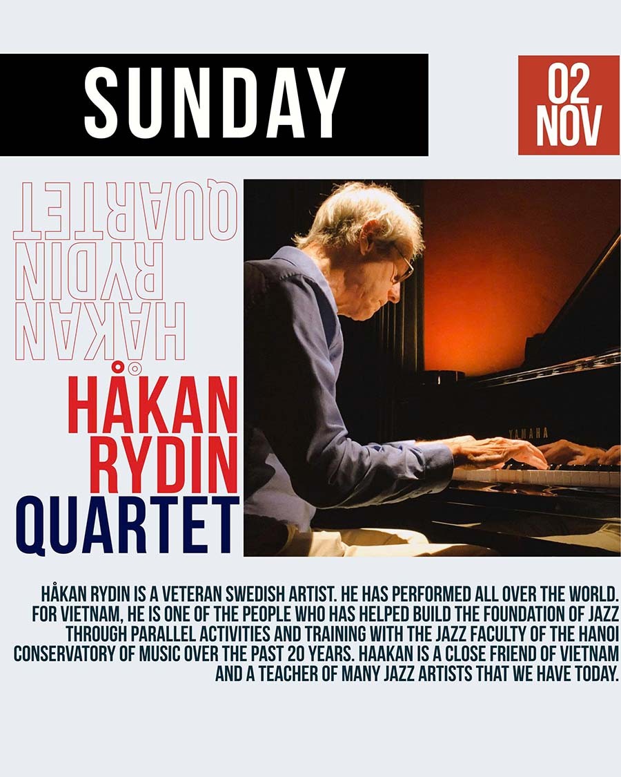 Đêm nhạc Jazz của Hakan Rydin - Nghệ sỹ gạo cội người Thụy Điển | Hakan Rydin Quartet live session at Long Waits